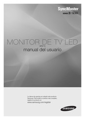 Samsung SyncMaster TB301 Manual Del Usuario