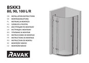 RAVAK BSKK3 90 L/R Instrucciones De Montaje