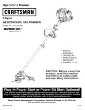 Craftsman WEEDWACKER 316.791200 Manual Del Operador