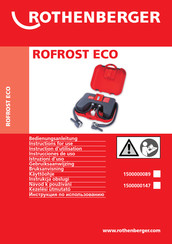 Rothenberger ROFROST ECO Instrucciones De Uso