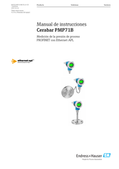 Endress+Hauser Cerabar PMP71B Manual De Instrucciones