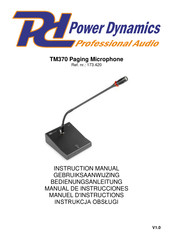 Power Dynamics TM370 Manual De Instrucciones