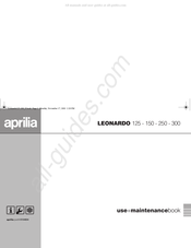 APRILIA LEONARDO 150 2006 Uso Y Mantenimiento
