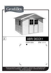 Grosfillex ABRI DECO11 ZF34 Instrucciones De Montaje