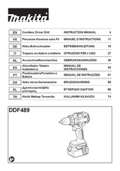 Makita DDF489 Manual De Instrucciones