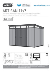 Keter DUOTECH ARTISAN 11x7 Manual Del Usuario