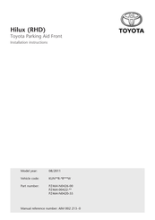 Toyota PZ464-N0426-00 Instrucciones De Montaje