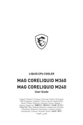 MSI MAG CORELIQUID M360 Manual Del Usuario
