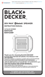 Black and Decker BDBTS20B Manual De Instrucciones