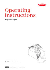 Fronius MagicCleaner 300 Manual De Instrucciones