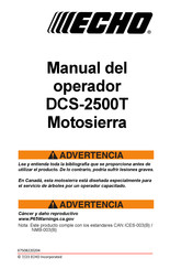 Echo DCS-2500T Manual Del Operador