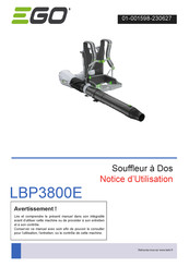 EGO LBP3800E Manual Del Usuario