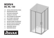 RAVAK MSRV4 80 Instrucciones De Montaje