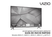 Vizio M75-C1 Guia De Inicio Rapido