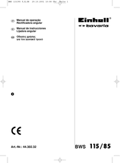 EINHELL Bavaria BWS 85 Manual De Instrucciones