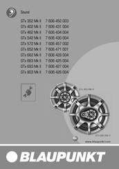 Blaupunkt GTx 542 Mk II Manual Del Usuario