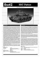 REVELL M47 Patton Manual De Instrucciones