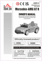 HOMCOM Mercedes-AMO GT R Manual De Instrucciones