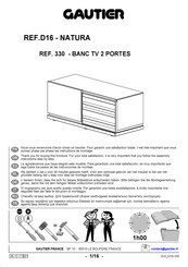 Gautier NATURA D16 330 Instrucciones De Montaje