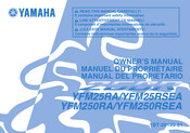 Yamaha YFM250RA 2010 Manual Del Propietário