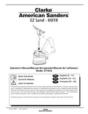 Clarke American Sanders 07163A Manual Del Operador