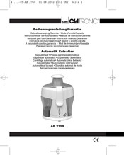 Clatronic AE 2758 Instrucciones De Servicio/Garantía