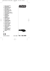ALPHA-TOOLS WS 125/850 Manual De Instrucciones