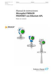 Endress+Hauser Micropilot FMR62B Manual De Instrucciones