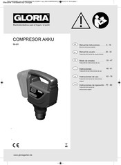 Gloria COMPRESOR AKKU Manual De Instrucciones