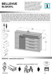 Forte BELLEVUE BLQK351L Instrucciones De Montaje