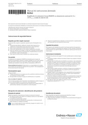Endress+Hauser RLN42 Manual De Instrucciones Abreviado