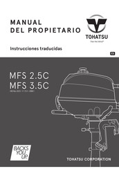 Tohatsu MFS 2.5C El Manual Del Propietario
