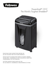 Fellowes Powershred 121C Manual Del Usuario