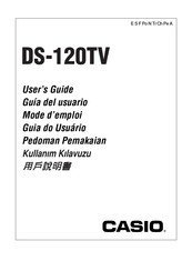 Casio DS-120TV Guia Del Usuario