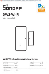 Sonoff DW2-Wi-Fi Manual Del Usuario