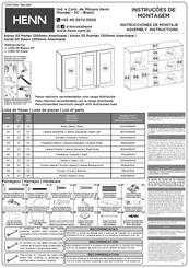 HENN C352-05 Branco HP Instrucciones De Montaje