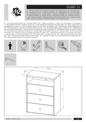 ML MEBLE ELMO 11 Instrucciones De Montaje