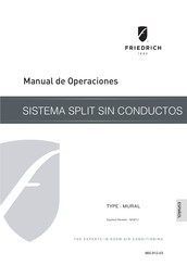 Friedrich M18YJ Manual De Operaciones