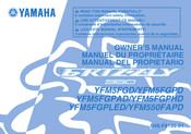Yamaha YFM5FGPLED 2012 Manual Del Propietário