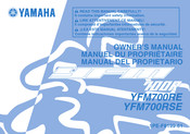 Yamaha YFM700RSE 2013 Manual Del Propietário