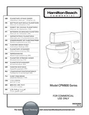 Hamilton Beach Commercial CPM800 Serie Manual De Operación