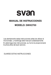 Svan SVMW925CVXD Manual De Instrucciones