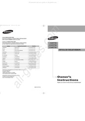 Samsung LN40T71B Manual De Instrucciones