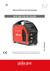 gala gar EVO 200 TIG ACDC PULSE Manual Técnico De Instrucciones