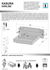 Forte KASURA KSRL286 Instrucciones De Montaje