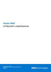 Dell P152G Configuración Y Especificaciones