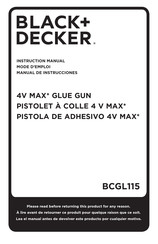 Black and Decker BCGL115 Manual De Instrucciones