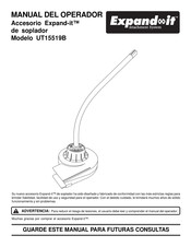 Expand-it UT15519B Manual Del Operador