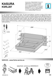 Forte KASURA KSRL287 Instrucciones De Montaje