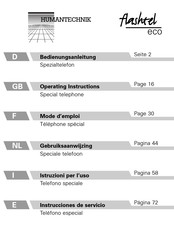 HumanTechnik flashtel eco Instrucciones De Servicio